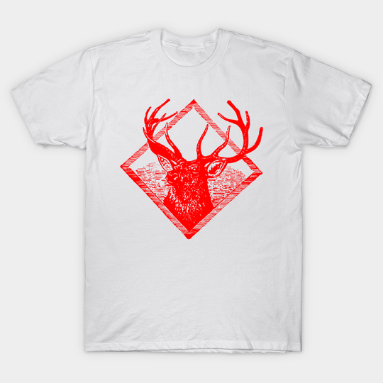 Square Deer - Deer - T-Shirt