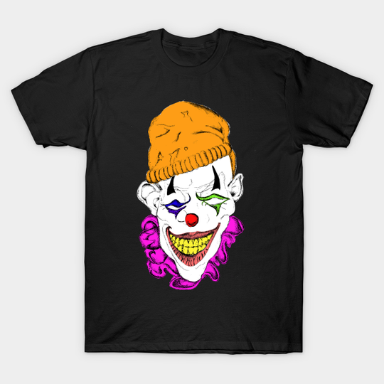 White clown creepy - Scary Clown - T-Shirt