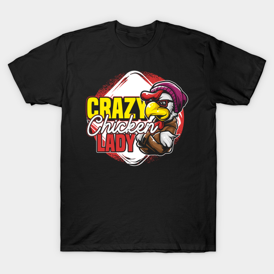 Funny Chicken Lady Farm Animal Gift Chicken - Chicken - T-Shirt