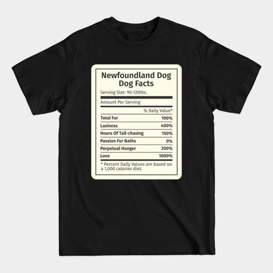Newfoundland Dog Facts - Newfoundland Dog Facts - T-Shirt