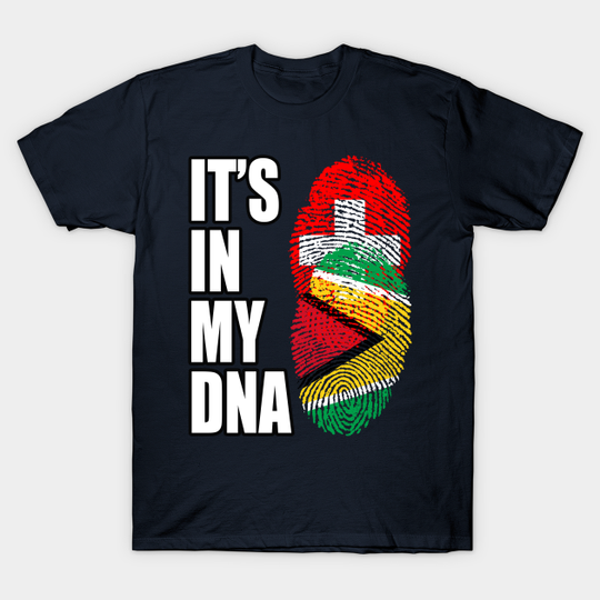 Switzerland And Guyanese Mix DNA Heritage - Switzerland And Guyanese - T-Shirt