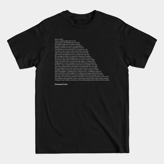 Immanuel Kant Quotes - Kant - T-Shirt