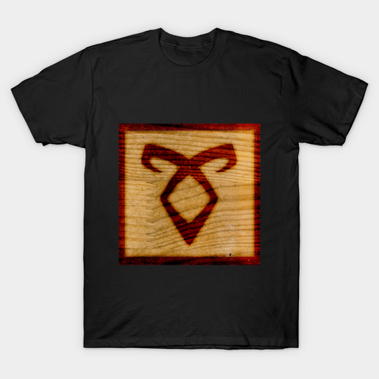Wood Burned Angelic Rune - Shadowhunters Tv - T-Shirt