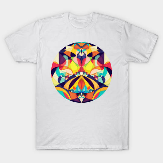 Poetry Geometry - Mandala - T-Shirt