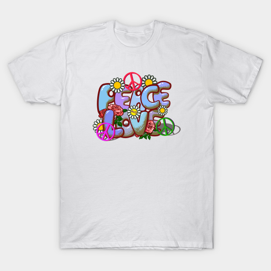 Peace and Love - Love And Peace - T-Shirt