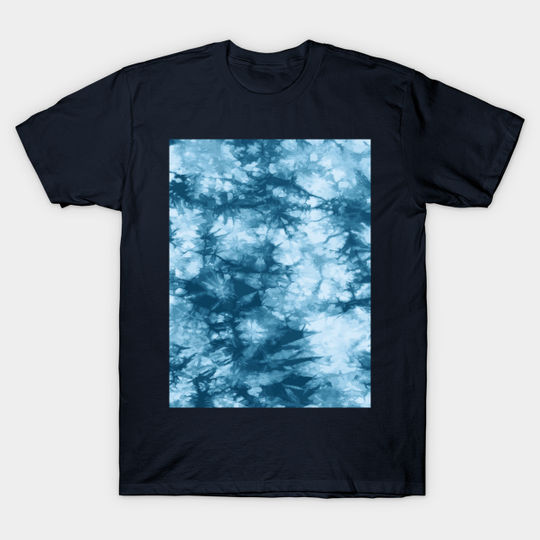 tie dye pattern with abstract blue background. abstract fabric texture - Tie Dye Pattern - T-Shirt