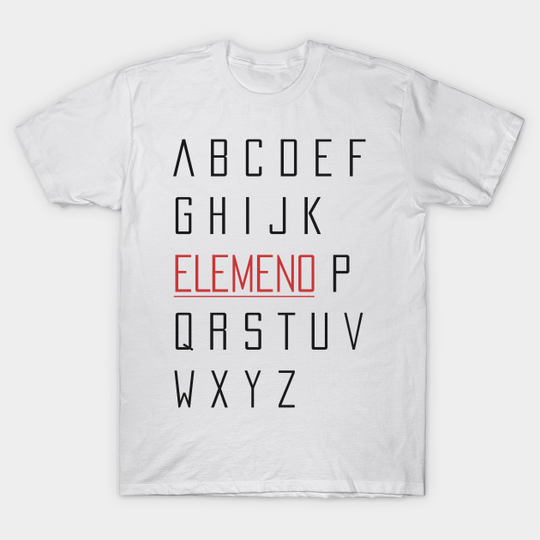 ABC... ELEMENO (Dark) - Pop Culture - T-Shirt