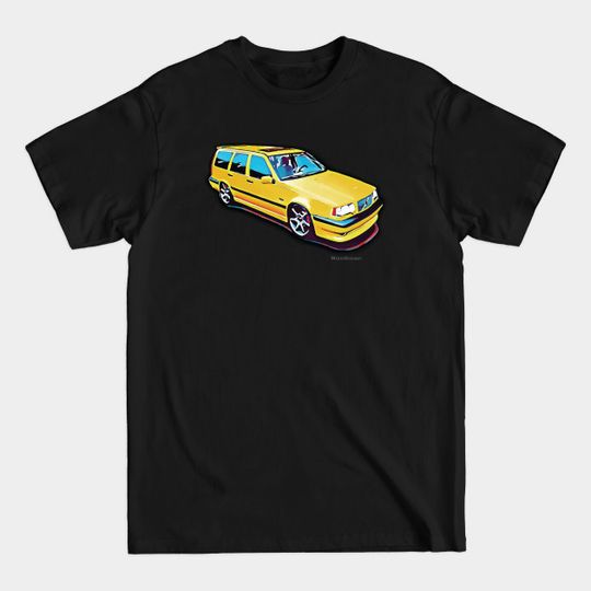 Volvo 850 T5-R 95 estate yellow - Volvo Car - T-Shirt
