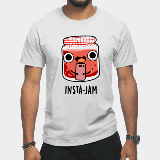 Insta-jam Cute Social Media Jam Pun - Social Media Pun - T-Shirt