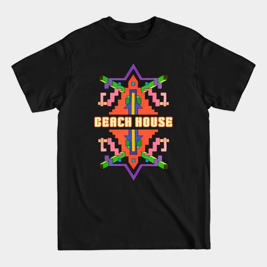 Beach House //\\ Retro Psychedelic Design - Beach House - T-Shirt