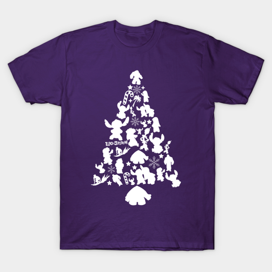 Lilo and Stitch Christmas Tree Silhouette - Lilo And Stitch - T-Shirt