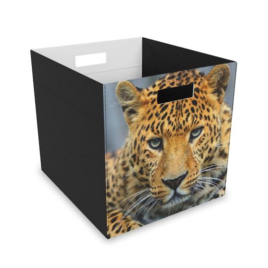 Leopard Felt Storage Box