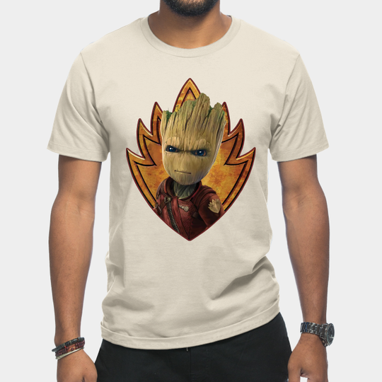 unusual groot face - Groot - T-Shirt