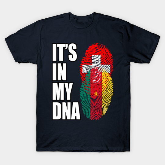 Switzerland And Cameroonian Mix DNA Heritage - Switzerland And Cameroonian - T-Shirt