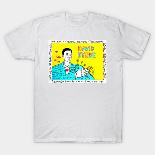 David Byrne pop folk art - David Byrne - T-Shirt