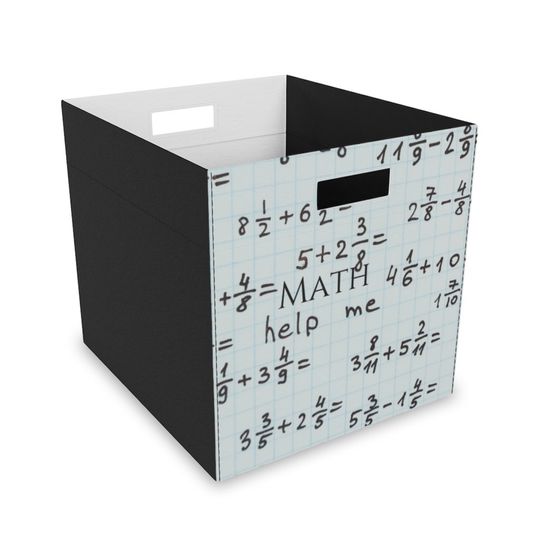 Math Help Me Felt Storage Box