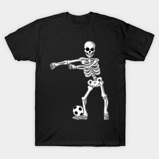 Flossing Skeleton Soccer Funny Halloween - Flossing Skeleton Soccer - T-Shirt