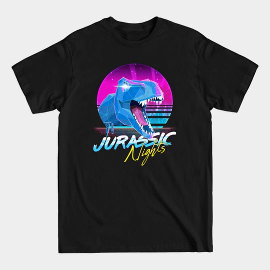 Rad T-Rex - Jurassic Nights - Jurassic Park - T-Shirt