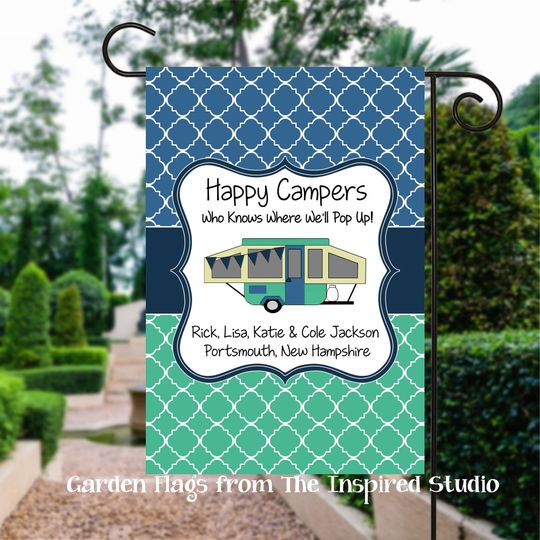 Personalized Pop up Camper Flag