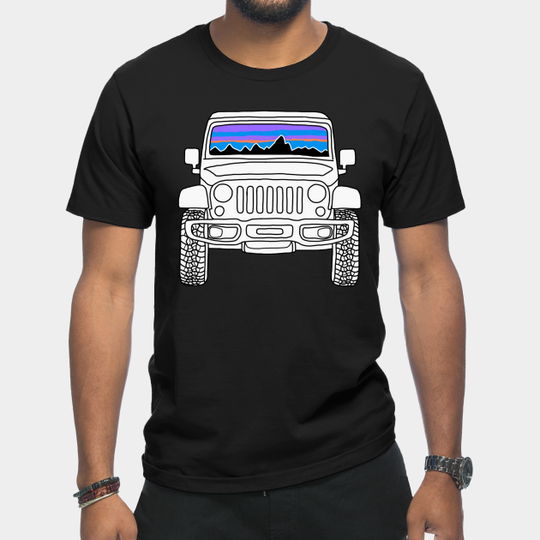 Sunset Vehicle - Jeep Lover - T-Shirt