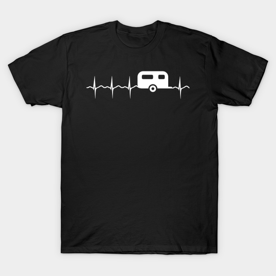 Camping Heartbeat Caravan - Camping - T-Shirt