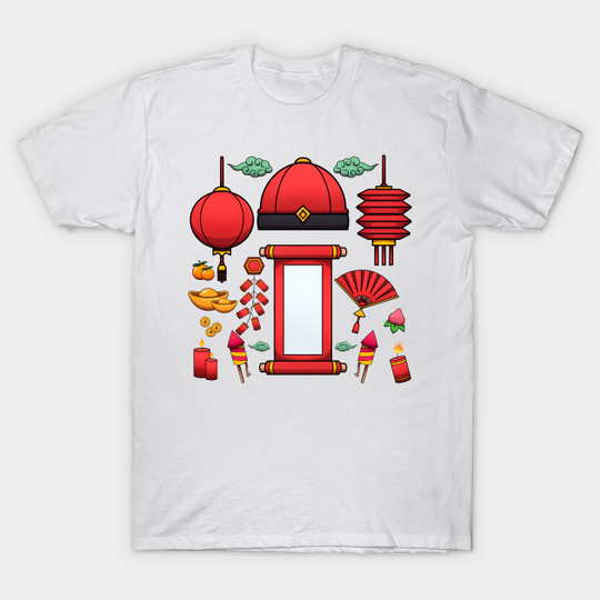 Lunar New Year Elements - Lunar New Year Elements - T-Shirt