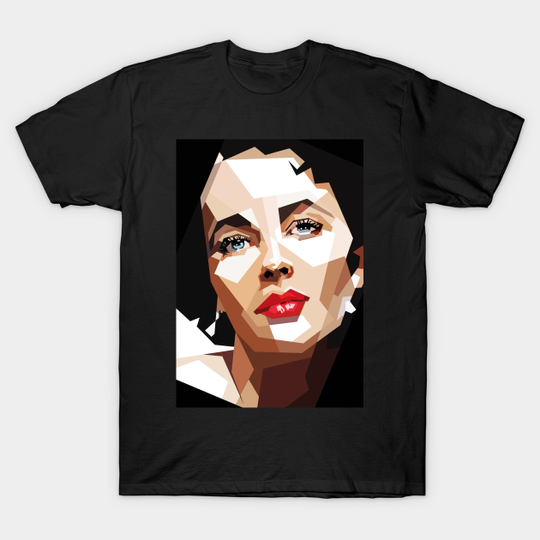 Elizabeth Taylor Portrait - Liz Taylor - T-Shirt