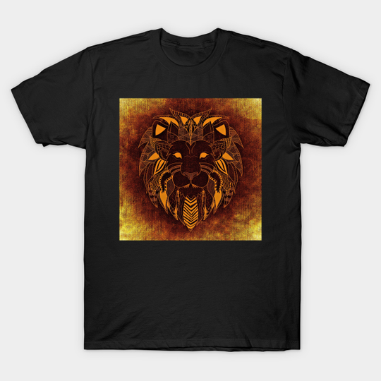 Geometric Lion - Lion - T-Shirt