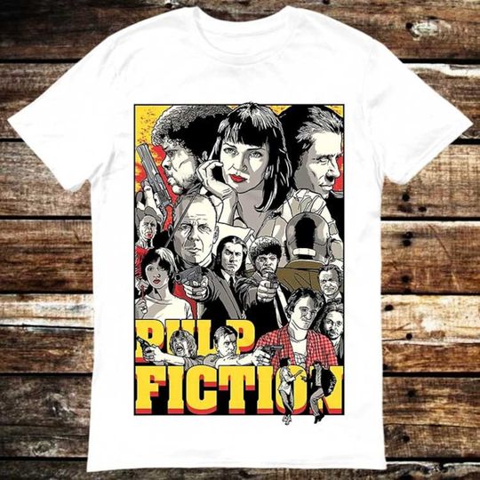 Pulp Fiction Poster Tarantino 90s T Shirt
