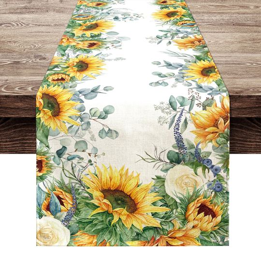 Summer Sunflower Table Runner