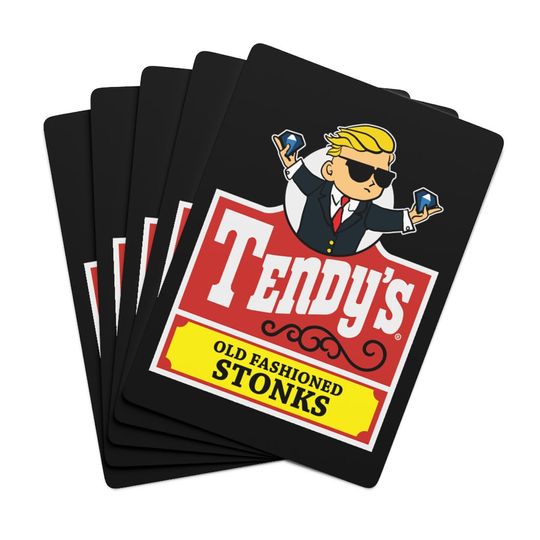 Wall Street Bets Old Fashioned Stonks Custom Poker Cards
