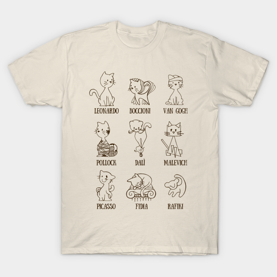 Art History - Cats - T-Shirt