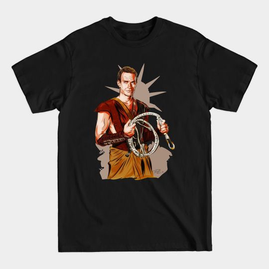 Charlton Heston - An illustration by Paul Cemmick - Charlton Heston - T-Shirt