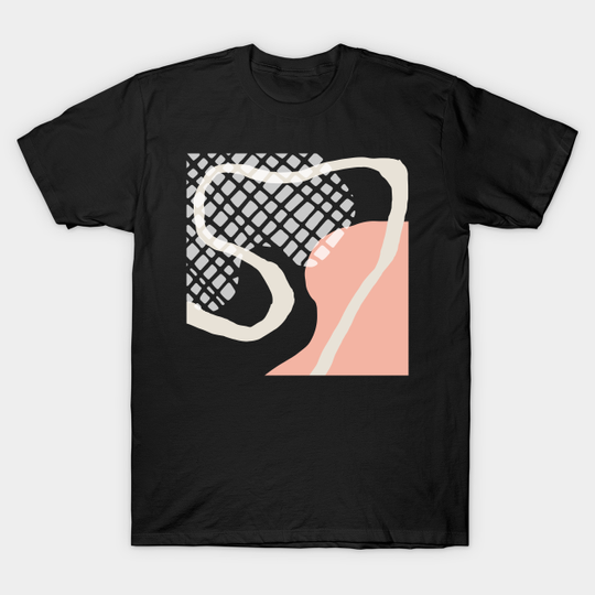 Abstract Lines And Soft Colors - Soft Colors - T-Shirt