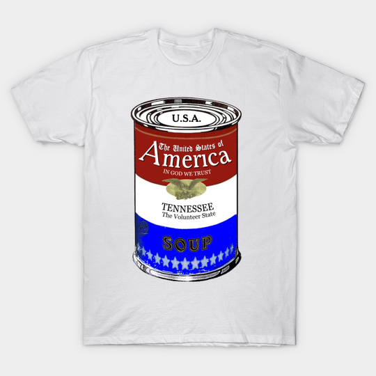 America Soup TENNESSEE Pop Art - Tennessee - T-Shirt
