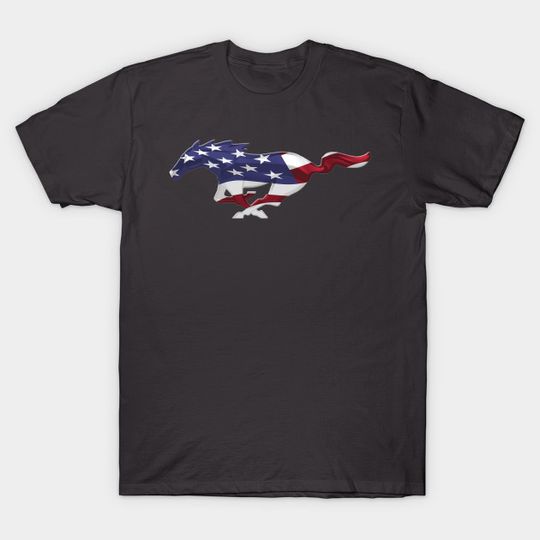 Patriotic Mustang - Patriotic Mustang - T-Shirt
