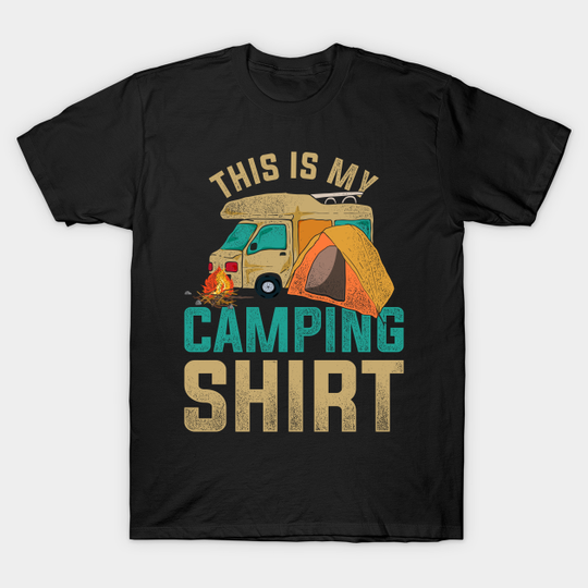 Outdoor Camp Campsite Nature Camper Funny Camping - Camping - T-Shirt