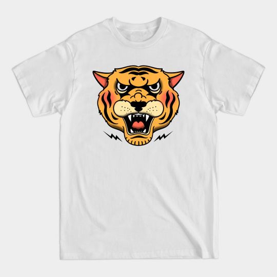 Tiger face aesthetic grunge - Grunge Aesthetic - T-Shirt