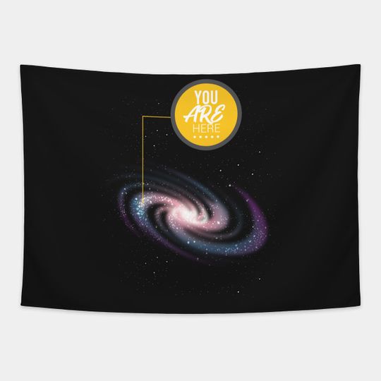 You Are Here Milky Way Stars Galaxy Astrology - Astrology - Tapestry