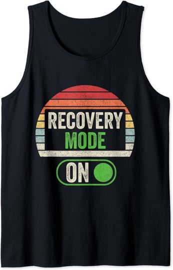 Retro Vintage Recovery Mode On Get Well Injury Tank Top