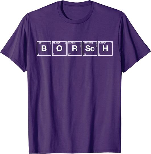 Borsch - Funny Ukrainian Food Tee Vintage Ukraine Science T-Shirt