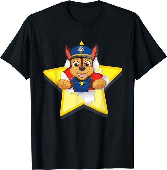 PAW Patrol Chase Torn Star T-Shirt