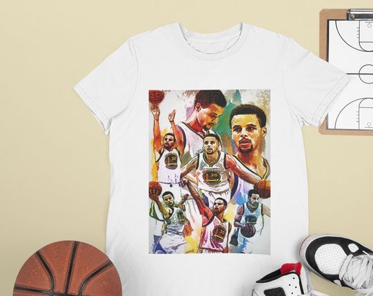 Steph Curry Tee  Golden State Warriors Bootleg 90s Retro Vintage T-Shirt