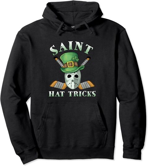 Saint Hat Tricks Hockey Pullover Hoodie