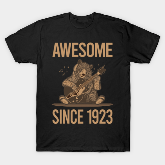 Bear Playing Guitar 1923 - 1923 - T-Shirts