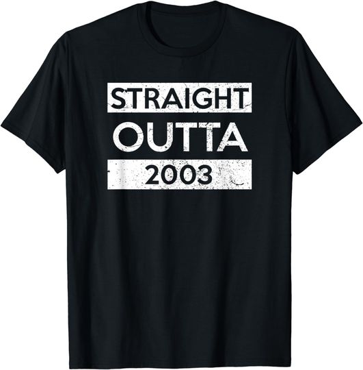 20th Birthday T-Shirt Funny Age 20 For Born In 2003