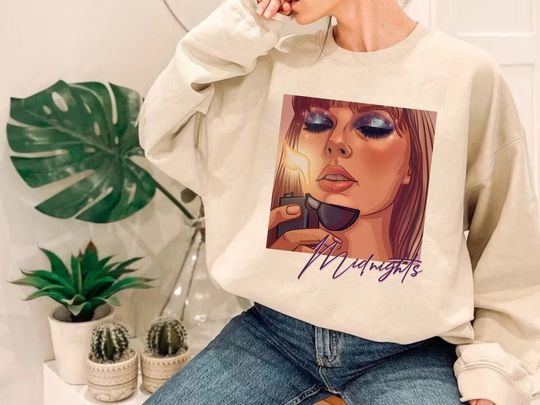 Taylor Swift Midnights Shirt, Vintage Taylor Swift Sweatshirt