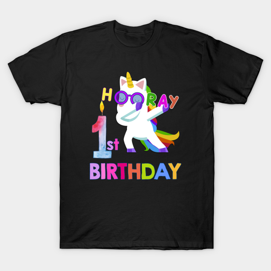 unicorn 1st birthday outfit kids - Unicorn 1st Birthday Outfit - T-Shirt