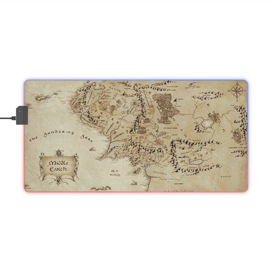 LOTR - Middle Earth -  LED Gaming Mouse Pad