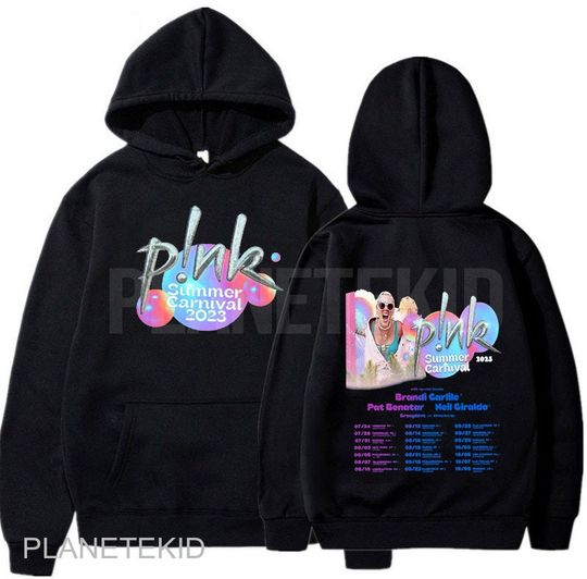 Pink Summer Carnival Tour Shirt, 2023 Tour Double Sided Hoodie
